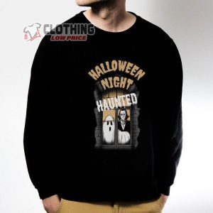 Halloween Night Haunted Sweatshirt, Funny Halloween Sweatshirt, Halloween Ghost Shirt, Cute Ghost Sweatshirt, Halloween Vampire Tee, Halloween Gift