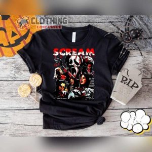 Halloween Scream Movie Shirt, Billy Loomis, Ghostface Horror Movie T-Shirt, Sidney Prescott, Stu Macher, Funny Halloween Tees