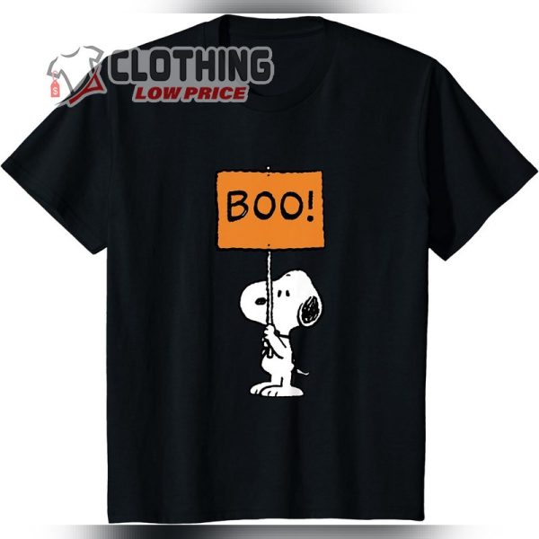 Halloween Snoopy Boo! T-Shirt, Cute Snoopy Halloween Shirt