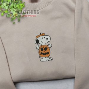 Halloween Snoopy Merch, Snoopy Wear The Punmkin Cosplay Halloween Long Sleeve