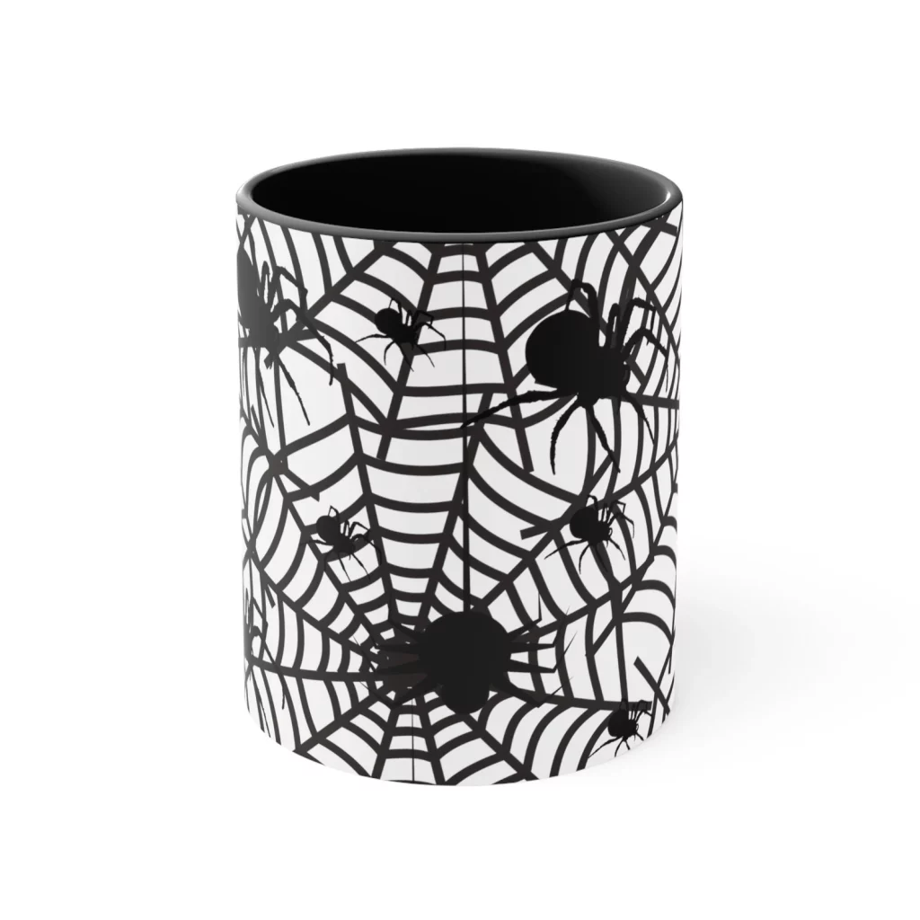 Halloween Spider Web Mug Cup etsy