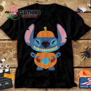 Halloween Stitch Pumkin Costume Shirt, Disney Stitch Halloween Costume Sweatshirt, Stitch Gift For Halloween Shirt