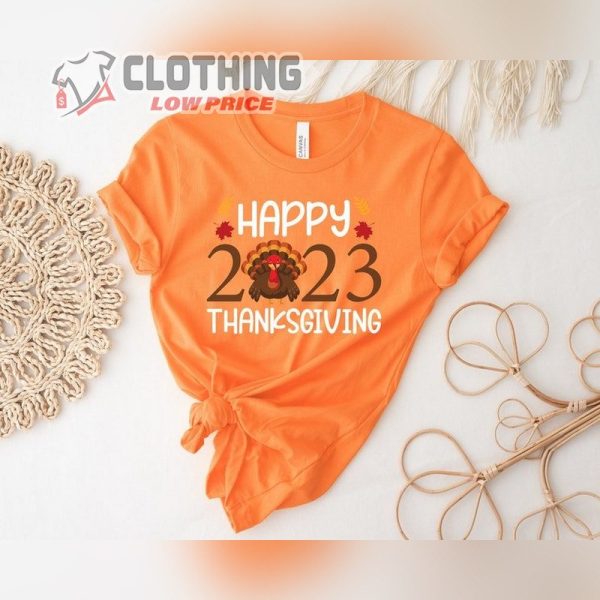 Happy 2023 Thanksgiving Shirt, 2023 Thankful For My Tribe Shirt, Happy 2023 Thanksgiving Party Shirt