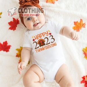 Happy 2023 Thanksgiving Shirt 2023 Thankful For My Tribe Shirt Happy 2023 Thanksgiving Party Shirt 3