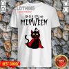 Happy Meoween Black Cat Halloween Shirt, Halloween Cat T- Shirt, Halloween 2023 Trends Merch, Black Cat Halloween Decor Shirt