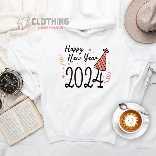 Happy New Year 2024 Hoodie New Year 2024 Cute Sweatshirt Custom Design   Happy New Year 2024 Hoodie New Year 2024 Cute Sweatshirt Custom Design 600x600 