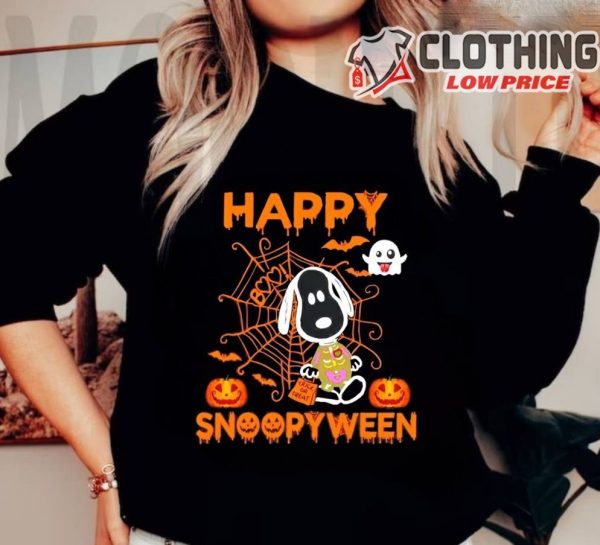 Happy Snoopyween Halloween Sweateshirt, Halloween Spending 2023 Hoodie, Snoopy Halloween 2023 Merch