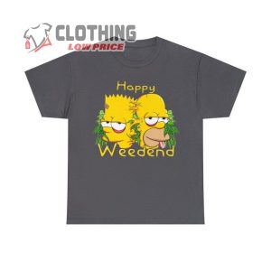Happy Weedend Simpson T-Shirt, Simpson Cartoon Simpsons Shirt, Funny Simpson Cartoon Shirt Halloween