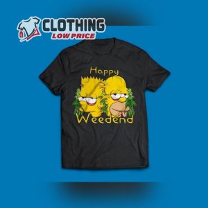 Happy Weedend Simpson T Shirt Simpson Cartoon Simpsons Shirt Funny Simpson Cartoon Shirt Halloween2