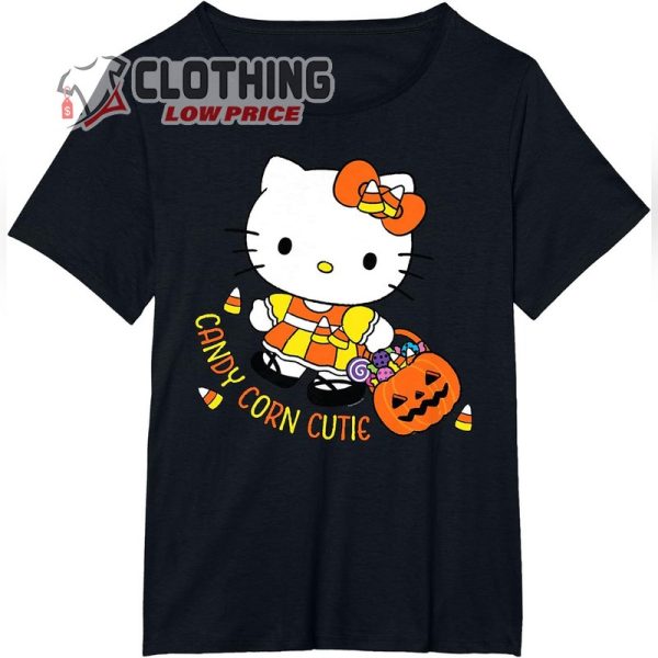 Hello Kitty Candy Corn Cutie Pumpkin Halloween T-Shirt