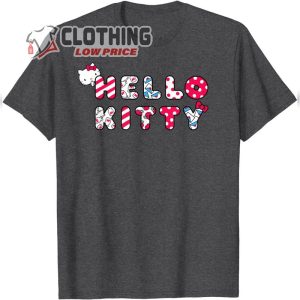 Hello Kitty Cute Heart Logo Retro Icons T Shirt3