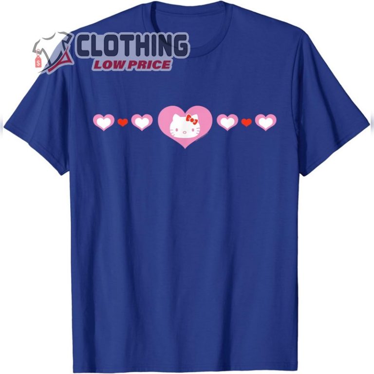 Hello Kitty Cute Hearts T Shirt Clothinglowprice 