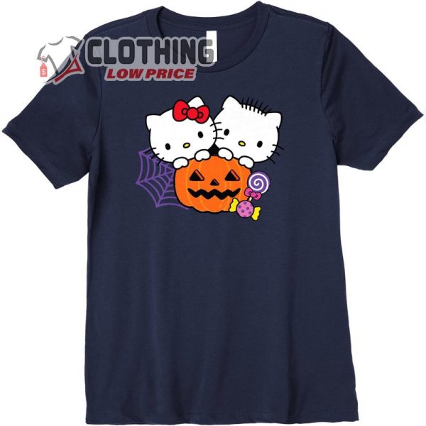 Hello Kitty Dear Daniel Perfect Pair Candy Scary Pumpkin Spider Halloween Premium T-Shirt