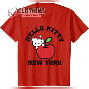Hello Kitty New York Big Red Apple Cute Tee Shirt2