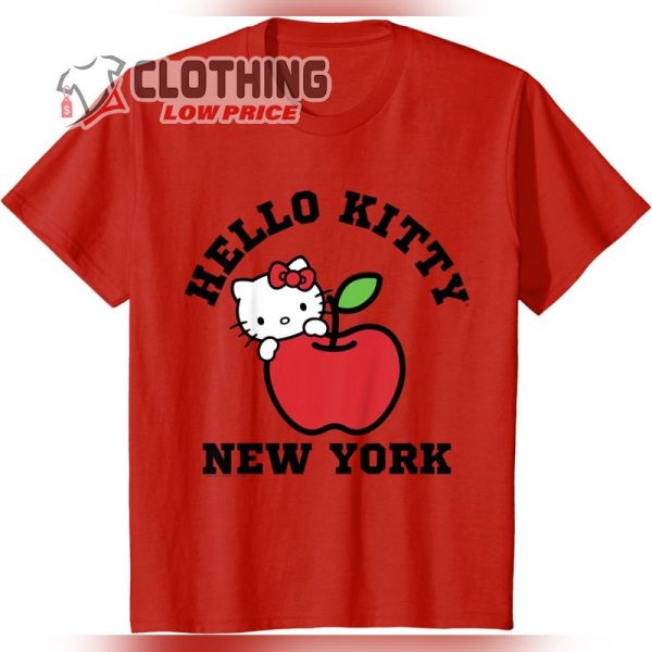 Hello Kitty New York Big Red Apple Cute Tee Shirt
