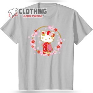 Hello Kitty Sakura Spring Cute Flower T Shirt1