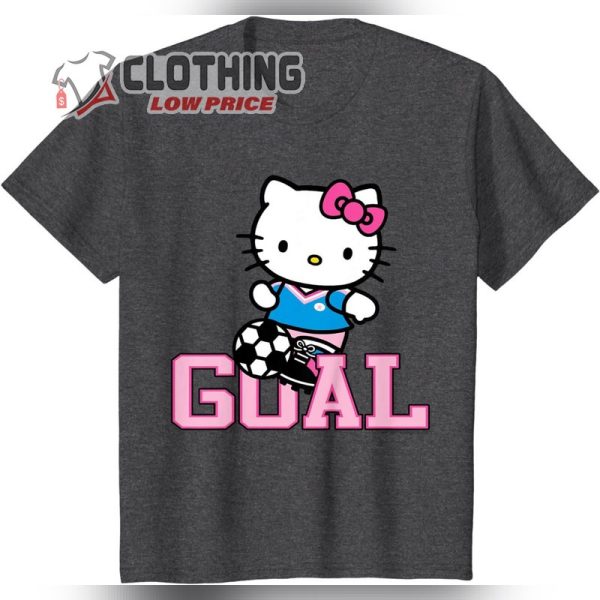 Hello Kitty Soccer GOAL Sports Athlete Tee Shirt T-Shirt