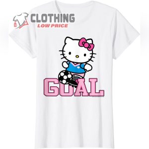 Hello Kitty Soccer GOAL Sports Athlete Tee Shirt T Shirt1