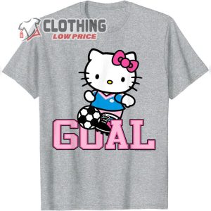 Hello Kitty Soccer GOAL Sports Athlete Tee Shirt T Shirt2