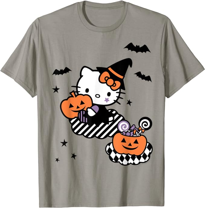 Hello Kitty Trick or Treat Halloween Tee Shirt amazon