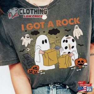 I Got A Rock Halloween Shirt Halloween Cute Ghost Batman Pumpkin Shirt1