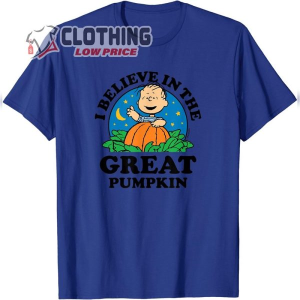 I believe in the Great Pumpkin Shirt, Peanuts Pumpkin Halloween Tee