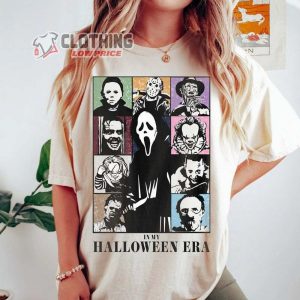 In My Halloween Era Shirt, Horror Movie Character Shirt, Eras Tour Halloween Tee, Halloween Costume, Horror Movie T-Shirt, Halloween Gift