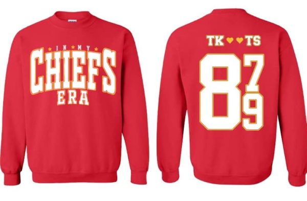 In The Chief’s Era Shirt, Kelce Swift Love Tee, Travis Kelce Taylor Swift Sweatshirt, Kansas City Football Chiefs Merch, Kelce Eras Tour Tee