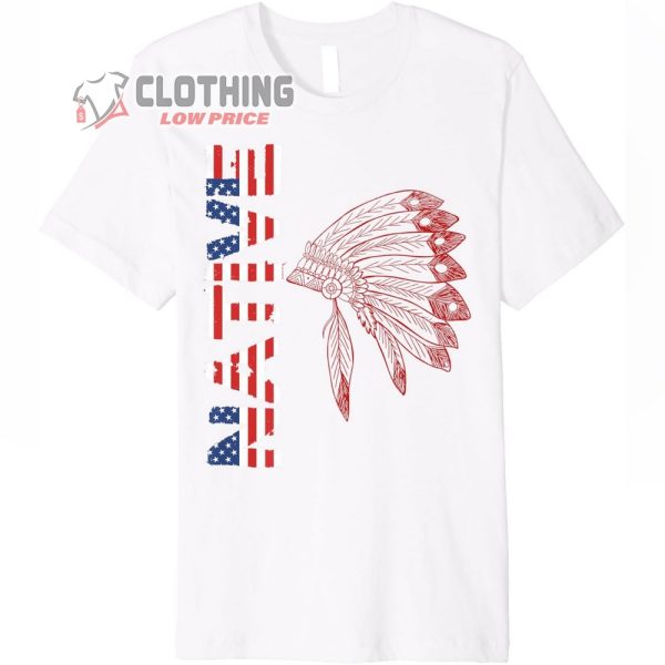 Indigenous Peoples Native American Day 2023 Merch,  Anti Columbus Premium T-Shirt, Anti Columbus Shirt, Indigenous Day Tee Gift