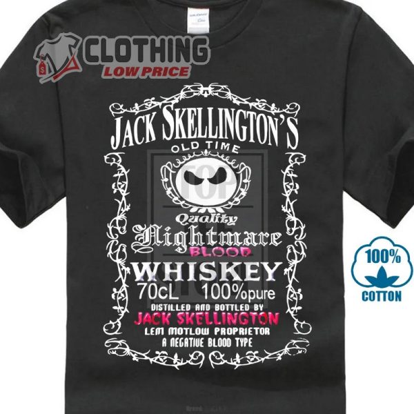 Jack Skellington T- Shirt, Nightmare Before Christmas Halloween,  Halloween Jack Skellington Shirt, Jack Skellington Halloween Decor Merch