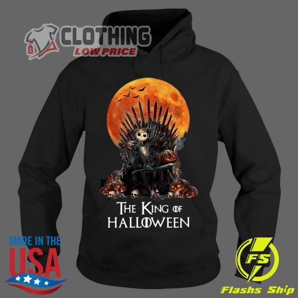 Jack Skellington The King Of Halloween Shirt, Halloween Jack Skellington Hoodie, Jack Skellington Pumpkin Shirt, Jack Skellington Halloween Decor Merch