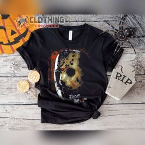 Jason Voorhees Mask TShirts Friday The 13Th Shirt Vintage Freddy Krueger Shirt Halloween Horror Movie Tee Jason Voorhees Shirt1
