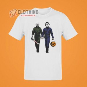 Jason Vorhees Michael Myers Halloween Shirt,  Horror Movie T-Shirt, Trick Or Treat Tee For Men Women