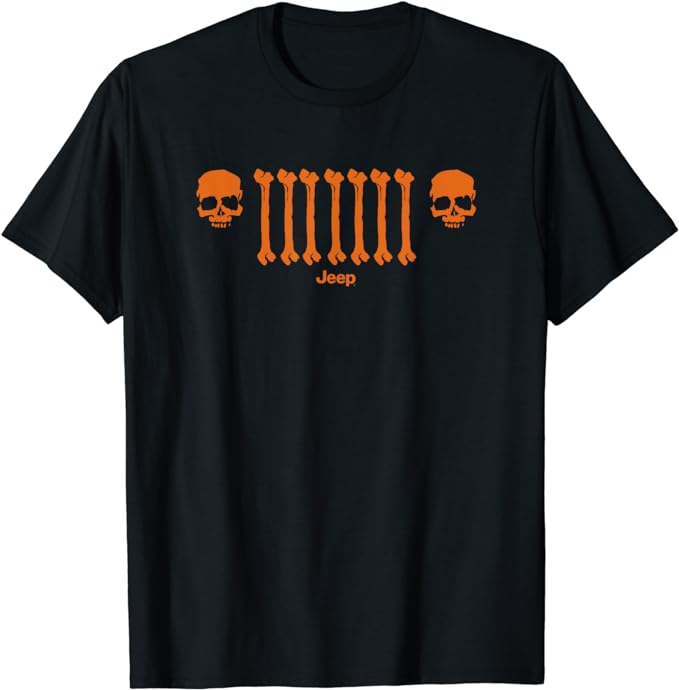 Jeep Bone Grille Orange T Shirt amazon