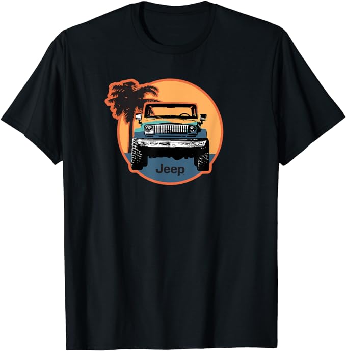 Jeep Palm Sun T Shirt amazon
