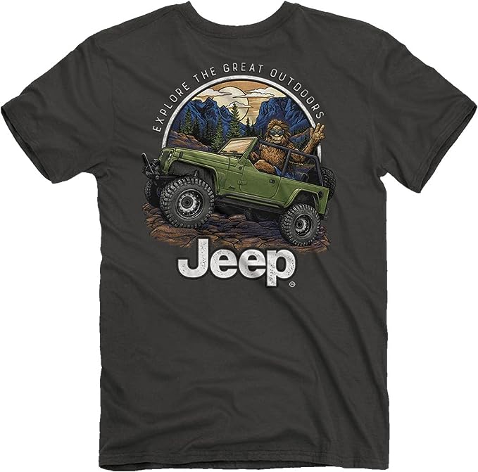 Jeep Sasquatch Mens Short Sleeve T Shirt amazon 1
