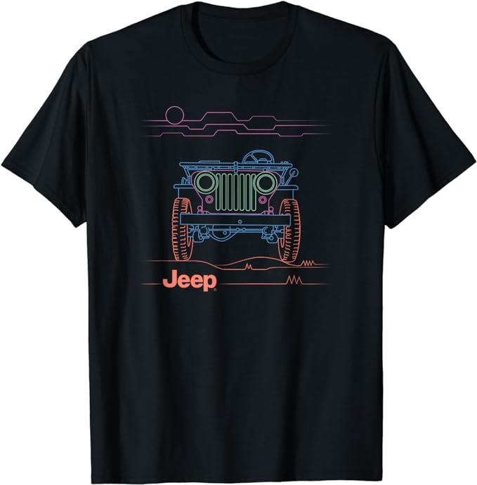 Jeep Willys Neon T Shirt amazon