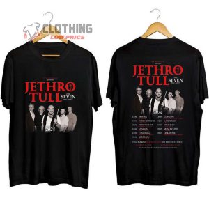 Jethro Tull The Seven Decades UK Tour 2024 Merch, Jethro Tull Tour 2024 Tickets Shirt, Jethro Tull Seven Decades Tour 2024 Tickets T-Shirt