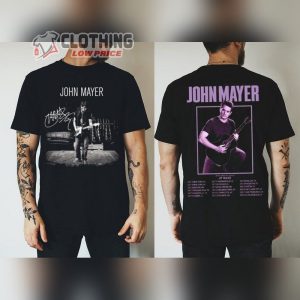 John Mayer Signature 2023 Solo Tour Unisex T-Shirt, John Mayer Fall Solo Tour 2023 Shirt, John Mayer Artist Guitar Merch