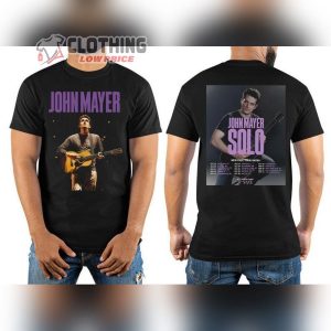 John Mayer Solo Tour 2023 Setlist Shirt John Mayer 2023 Solo Concert Merch John Mayer Guitar Solo Live Shirt John Mayer Shirt John MayerTour 2023 Merch