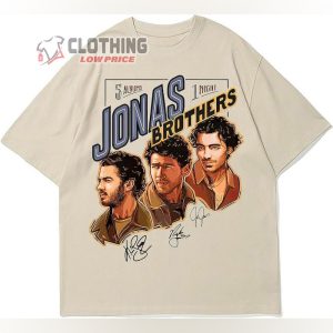 Jonas Brothers Tour T-Shirt, Five Albums One Night Shirt, Jonas The World Tour 2023 Tee, Jonas Brothers Merch, 5 Albums 1 Night Merch, Jonas Brothers Gift