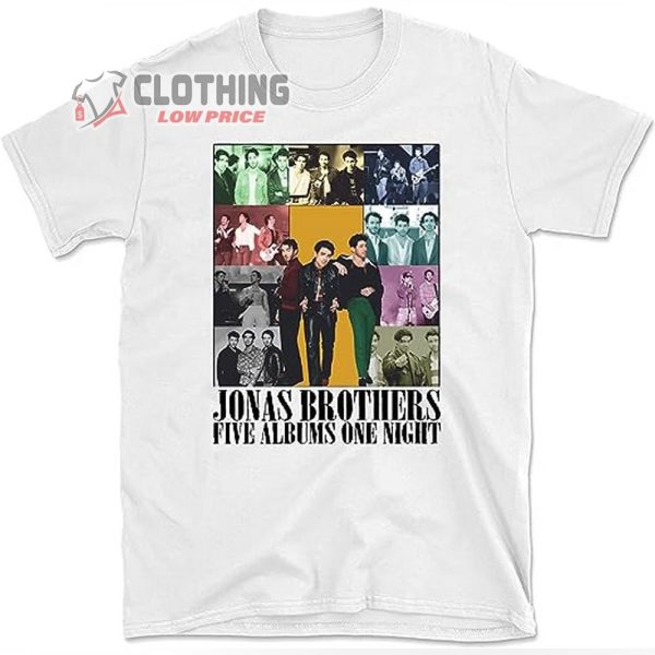 Jonas Brothers Tour Shirt, Five Albums One Night Tour 2023 T-Shirt, Jonas Brother Merch 2023, Jonas Brother Gift