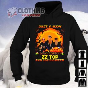 Just A Boy Who Loves Zz Top And Halloween Hoodie, Zz Top Setlist 2023 Merch, Zz Top Songs List Greatest Hits Merch