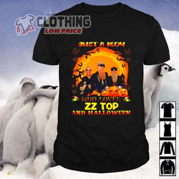 Just A Boy Who Loves Zz Top And Halloween Hoodie, Zz Top Setlist 2023 Merch, Zz Top Songs List Greatest Hits Merch