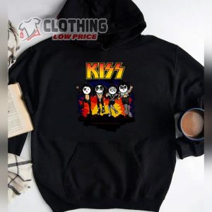 Kawaii Kiss Band Happy Halloween Sweatshirt, Kiss Band Outfits Merch, Kiss Band Halloween 2023 Shirt, Happy Halloween 2023 Merch