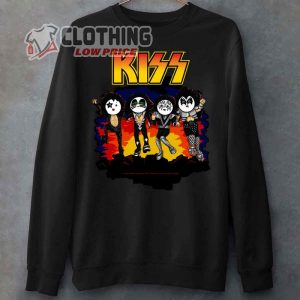 Kawaii Kiss Band Happy Halloween Sweatshirt Kiss Band Outfits Merch Kiss Band Halloween 2023 Shirt Happy Halloween 2023 Merch 3