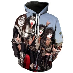 Kiss Band Halloween Merch, Horror Halloween Shirt, Kiss Band Members Hoodie 3D All Over Printed