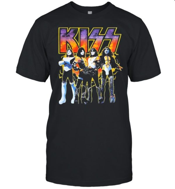 Kiss Band Songs Merch, Kiss Band Happy Halloween 2023 Shirt, Kiss Rock Band Halloween T-Shirt