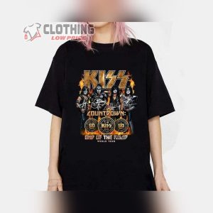 Kiss Countdown End Of The Road World Tour 2023 Unisex Sweatshirt, Kiss Bandthanks For Memories Signature TShirt, Kiss World Tour Merch
