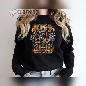 Kiss Countdown End Of The Road World Tour 2023 Unisex Sweatshirt, Kiss Bandthanks For Memories Signature TShirt, Kiss World Tour Merch